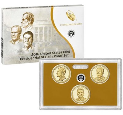 2016 United States Mint Presidential $1 Coin Proof Set - Click Image to Close